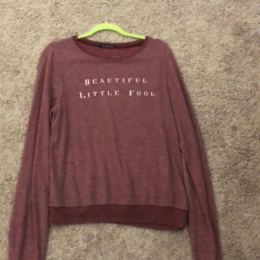 long sleeve wildfox sweatshirt